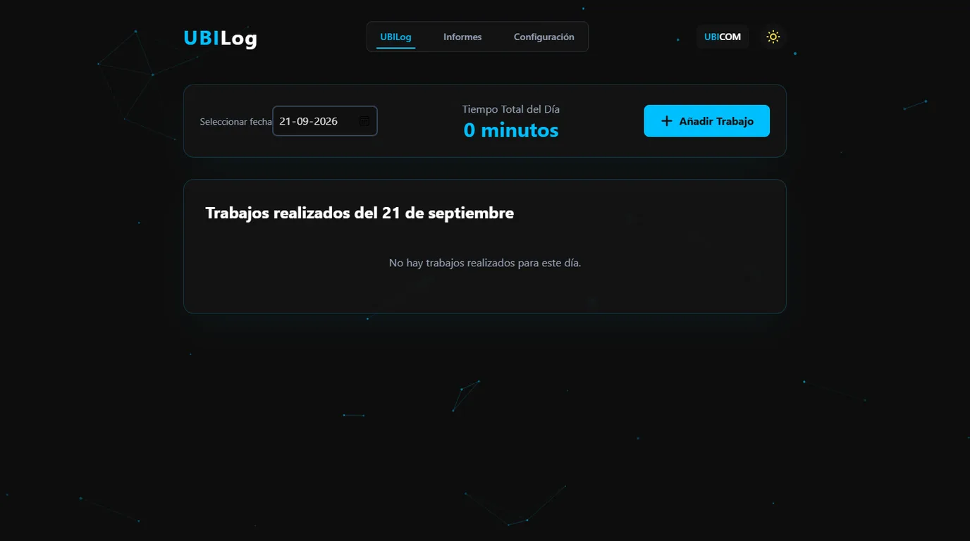 Sistema de registro de trabajos UBILog